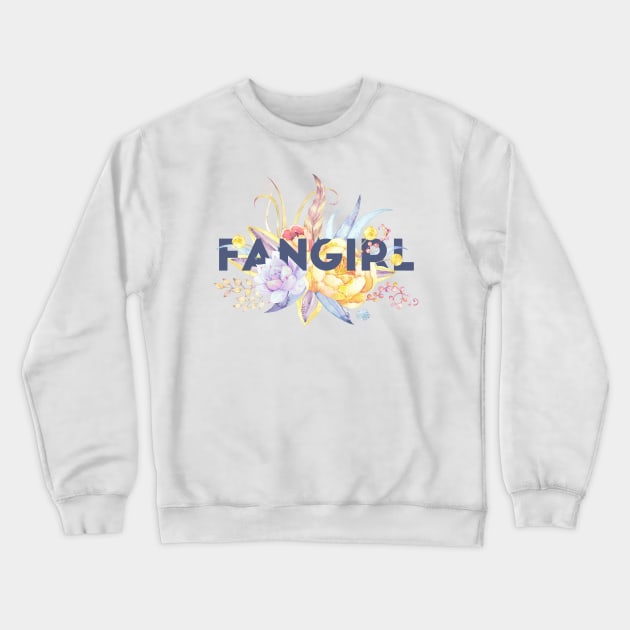 Floral FANGIRL Crewneck Sweatshirt by literarylifestylecompany